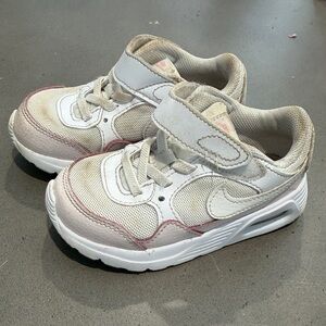 Nike Kids White and Pink Sneakers